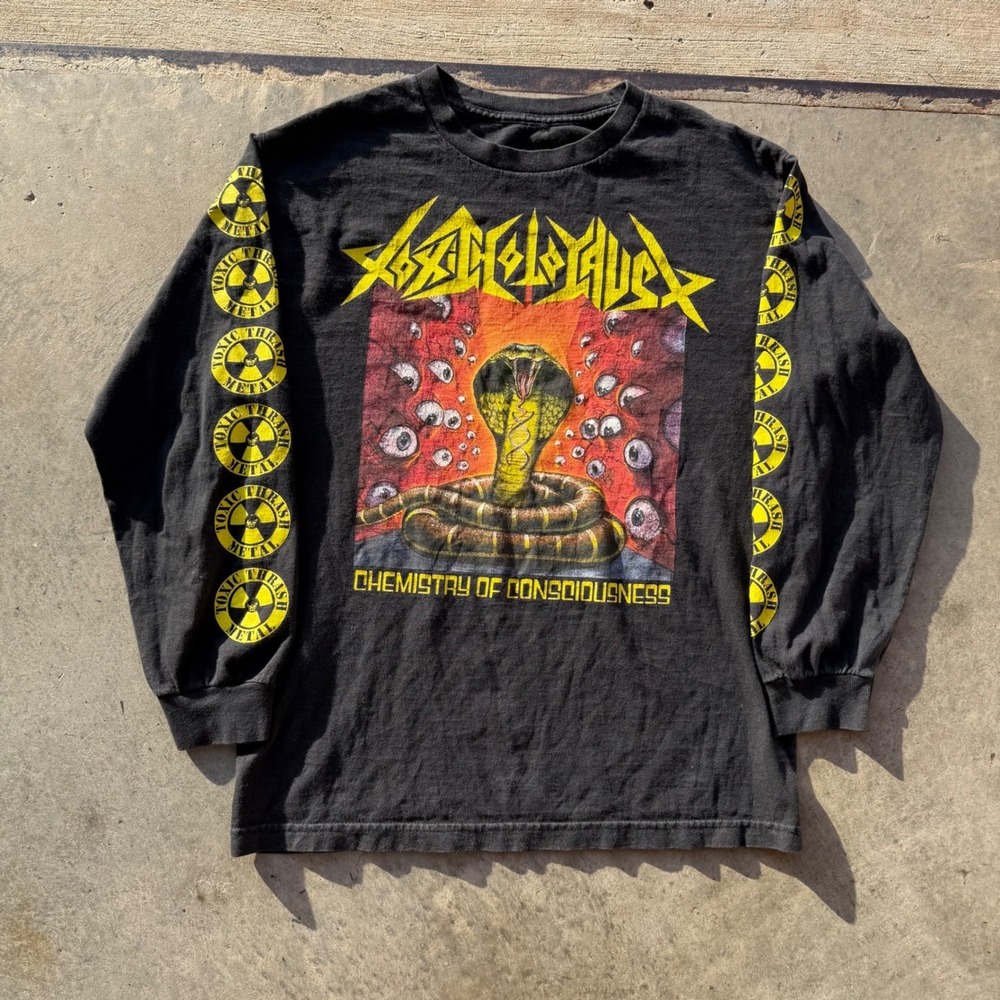 Toxic Holocaust Chemistry of Consciousness Long Sleeve Thrash Metal Shirt Black